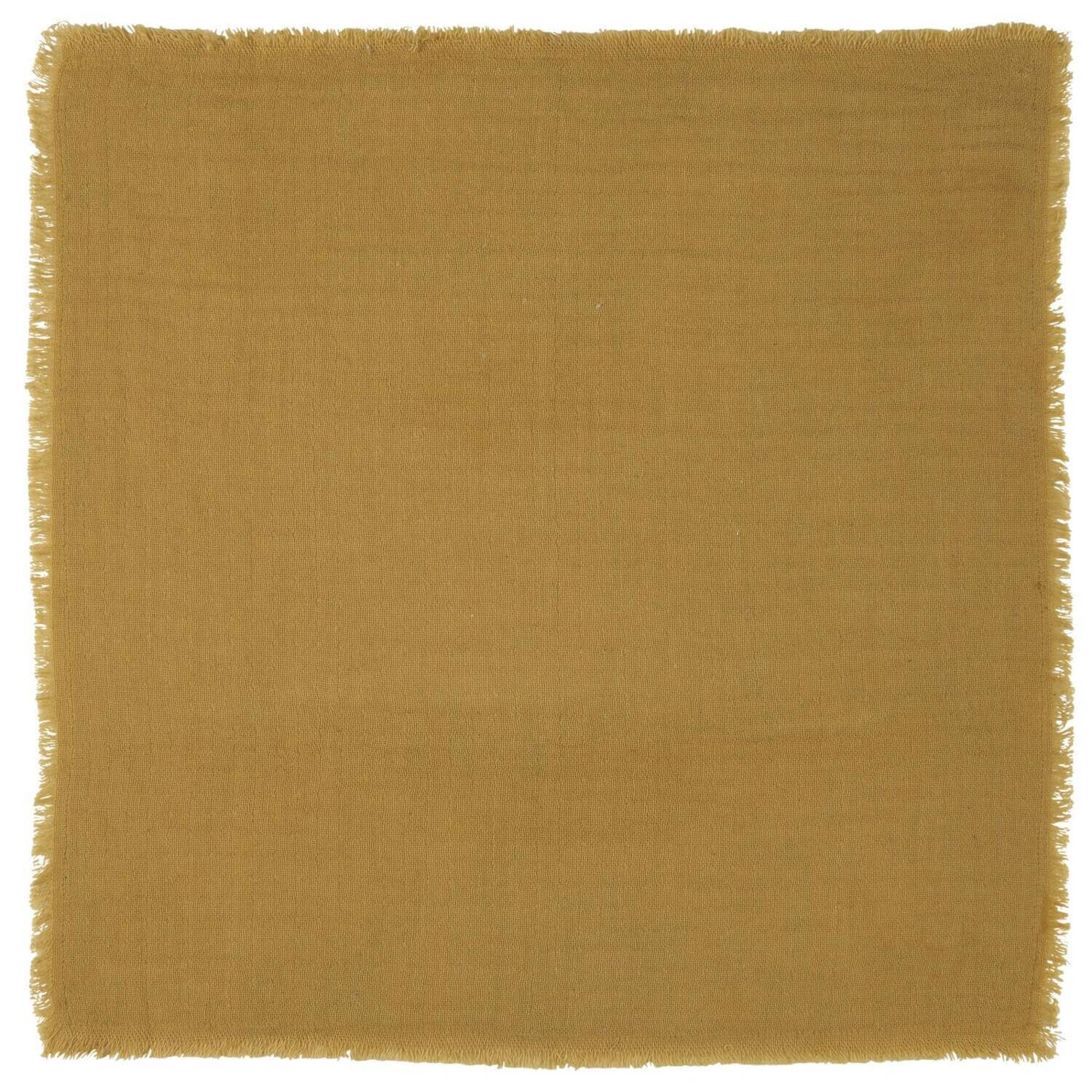 Stoffserviette - doppelt gewebt 40x40 cm (Sahara/Gelb)