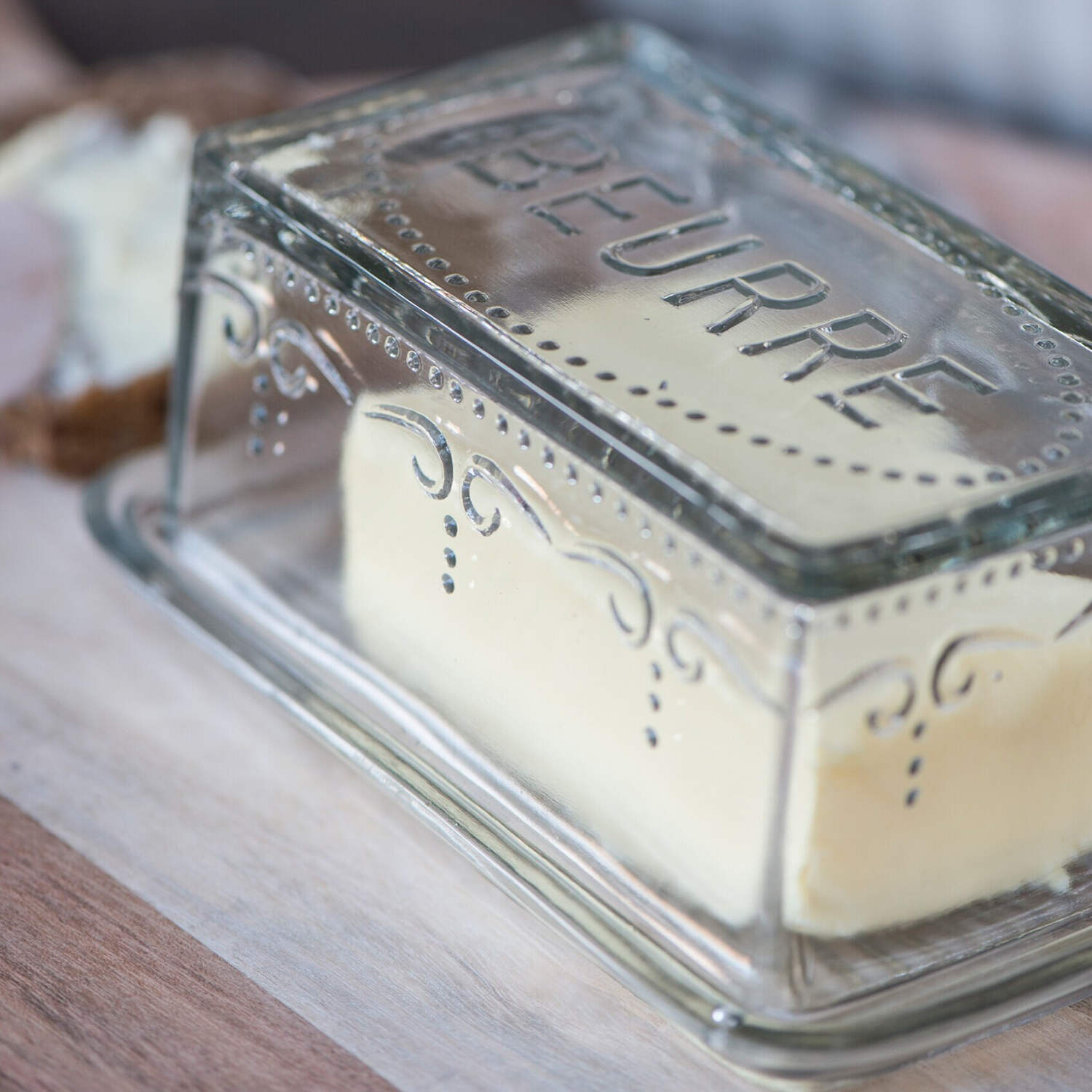 Butterbox aus Glas "Beurre"
