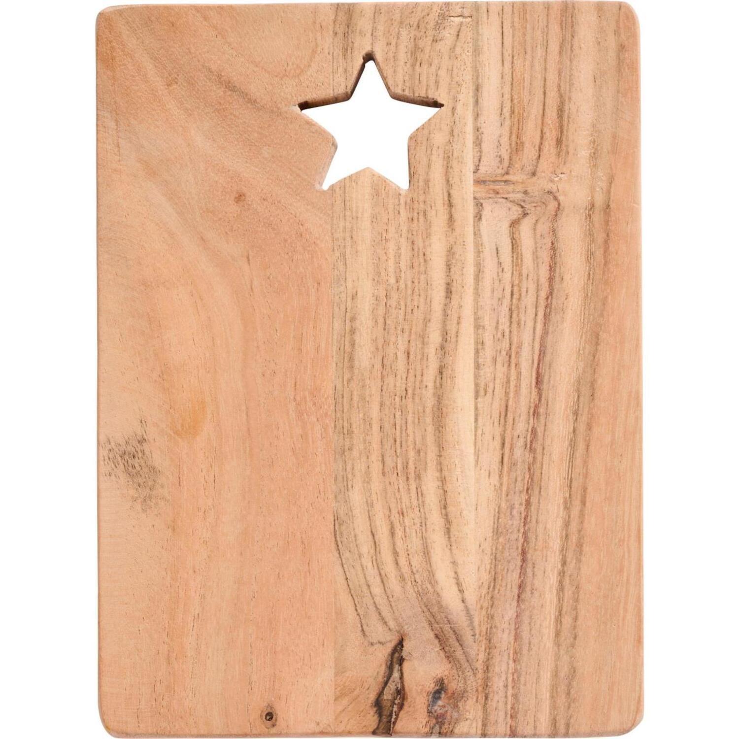 Schneidebrett "Stern" - 20x15x1,5 cm (Natur) Ib Laursen