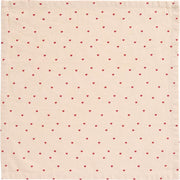 Ib Laursen Stoffserviette "Valentin" - 40x40 cm (Natur/Rot) Ib Laursen