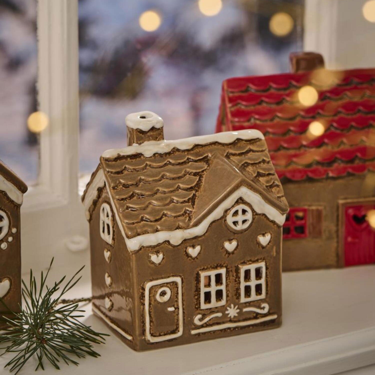 Haus für Teelicht "Stillenat - Gingerbread" - 10x7,5x14 cm Ib Laursen