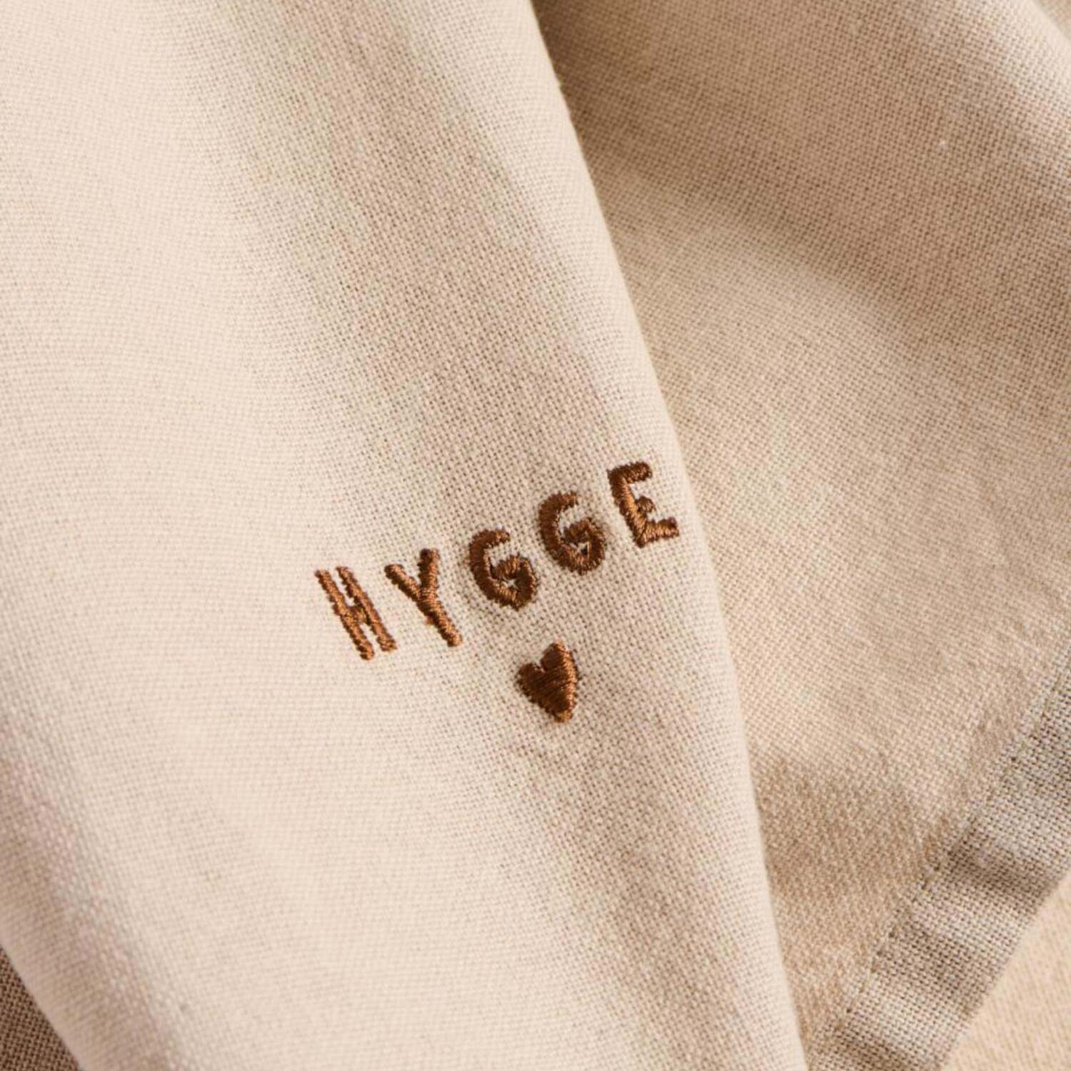 Ib Laursen Stoffserviette "Tradition - Hygge"- 40x40 cm (Leinenfarbig) Ib Laursen