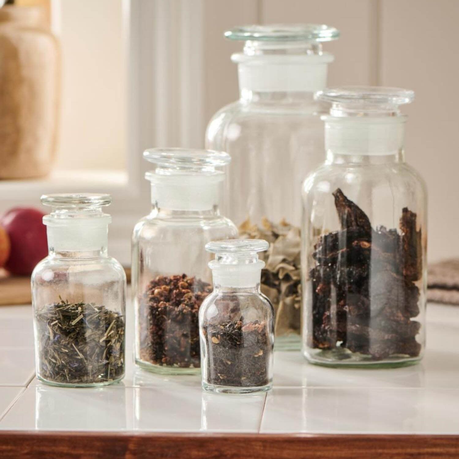 Apothekerglas mit Glasdeckel - 250 ml (Transparent)