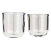 Vase im 2er-Set (Transparent)