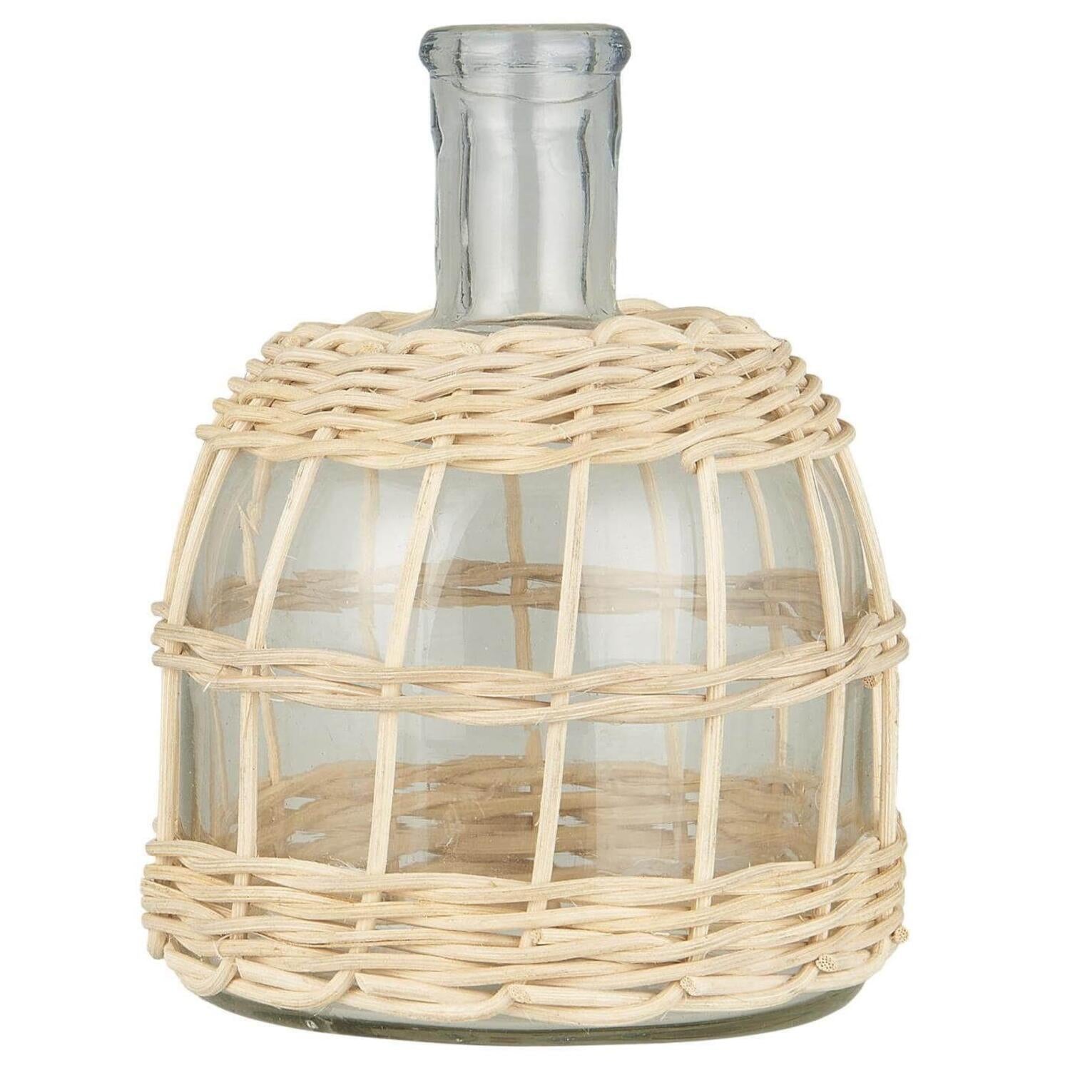 Apothekerglas für Stabkerze - 12x16,5 cm (Natur)