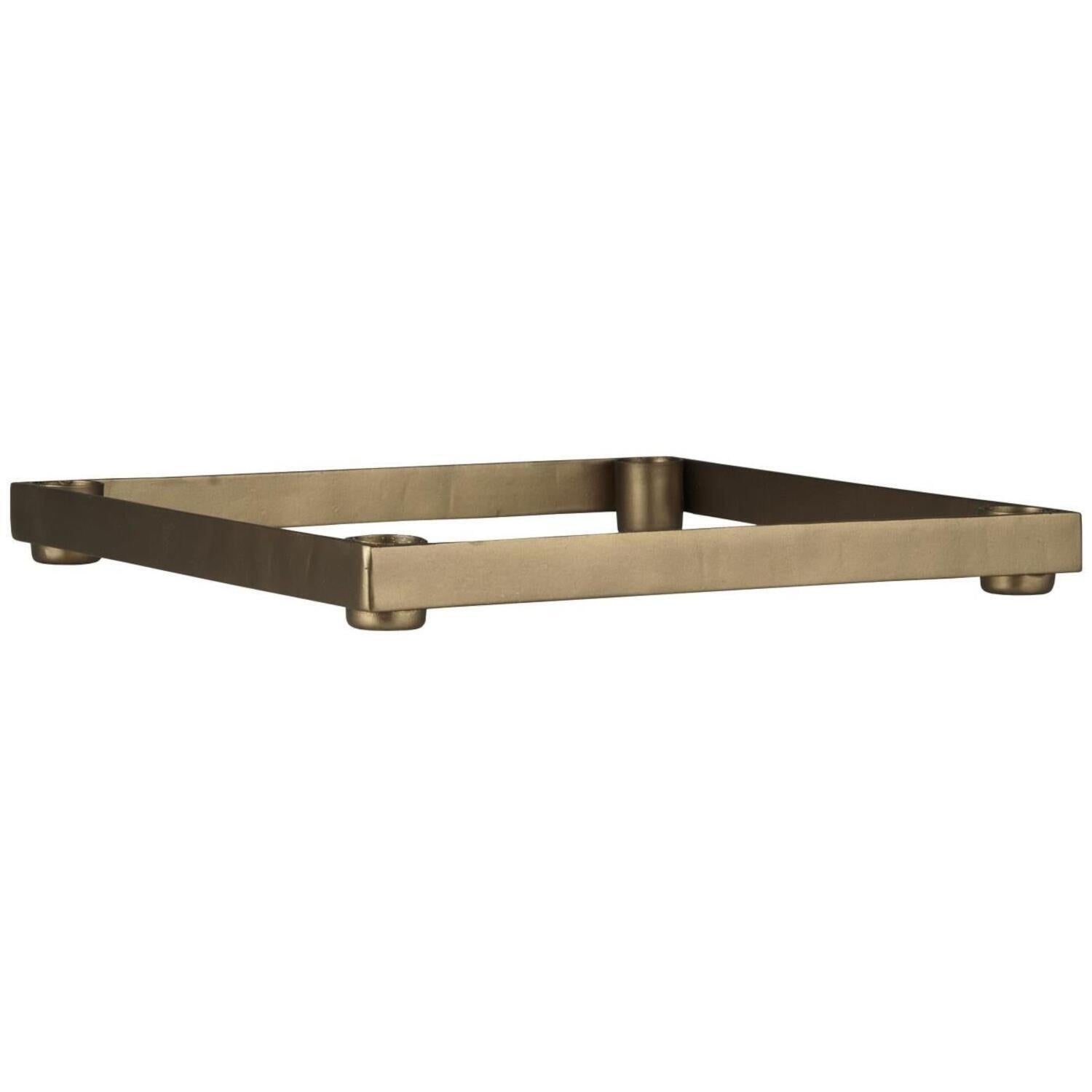 Adventskerzenhalter für 4 Stabkerzen (Gold)
