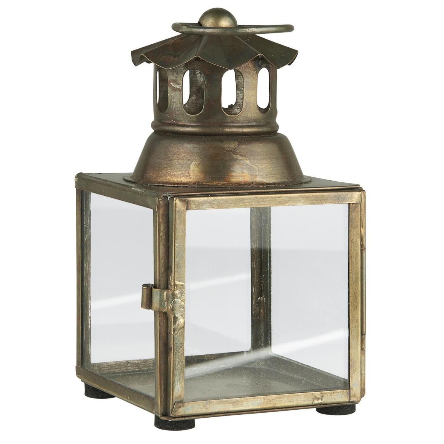 Laterne Mini mit Schornstein - 12 cm (Gold)