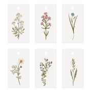 Geschenkanhänger "Blumenmotive" - 6er-Set