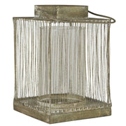 Laterne "Hurricane" - 15x15x23 cm (Grau)