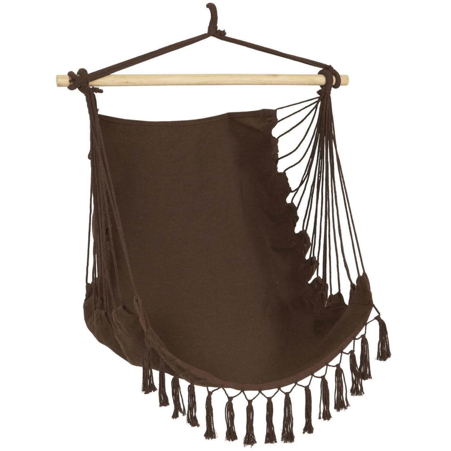 Hängesessel mit Quasten (Braun)