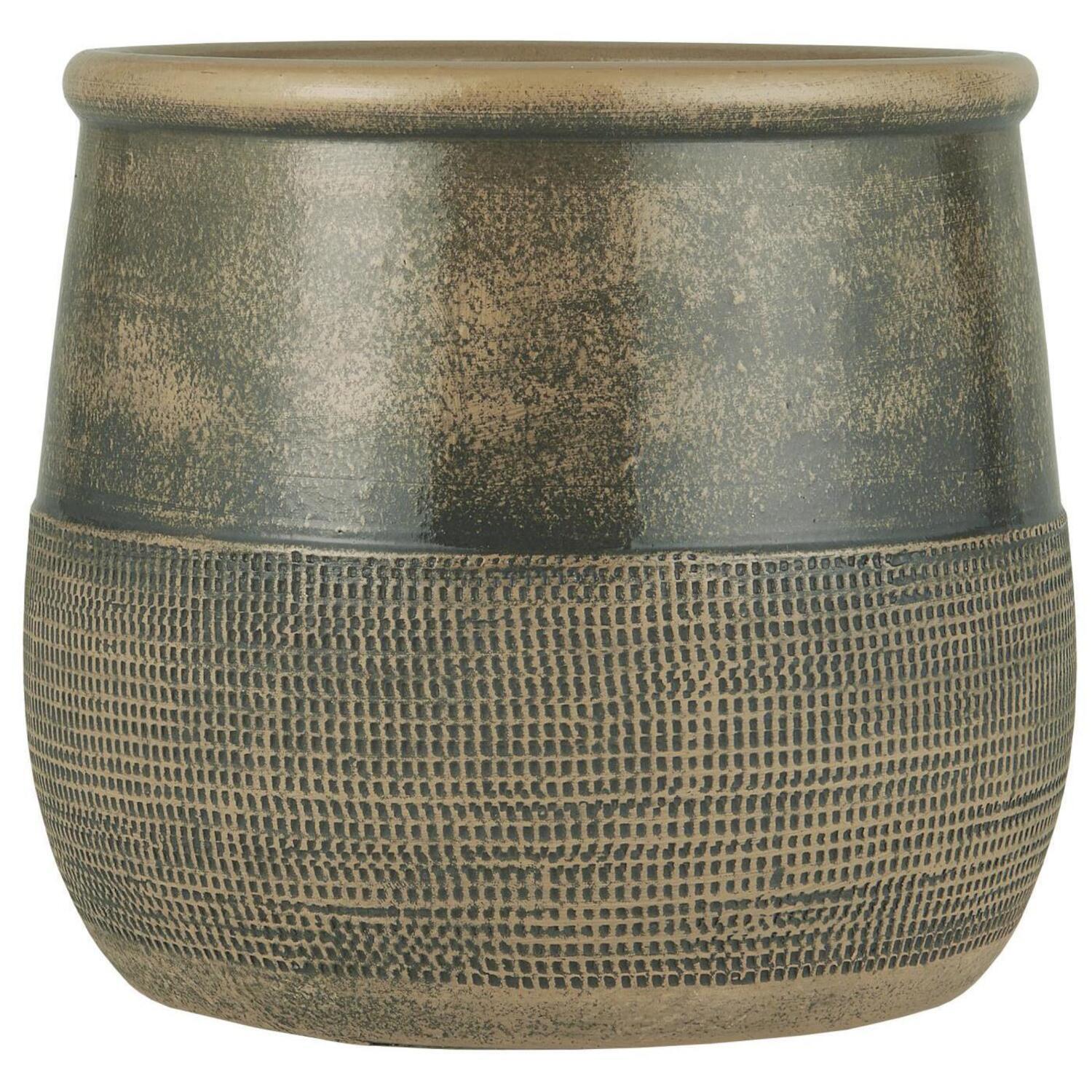 Deko-Topf "Harald" - ø, 20 cm (Dunkelgrau)