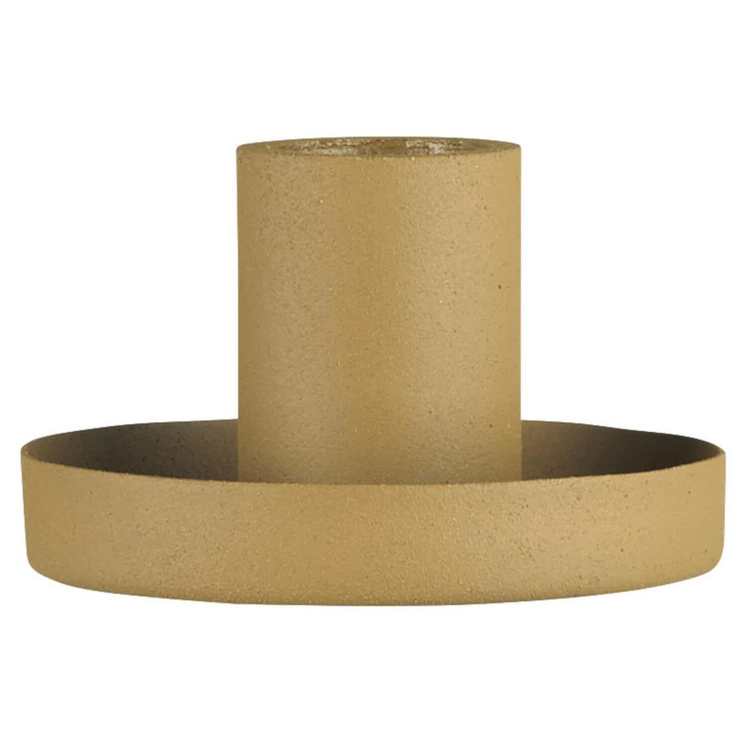 Kerzenhalter für Stabkerze - 7x4 cm (Mustard)