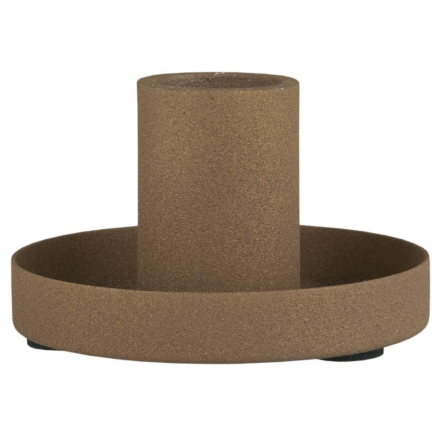 Kerzenhalter - 7x4 cm (Cognac)