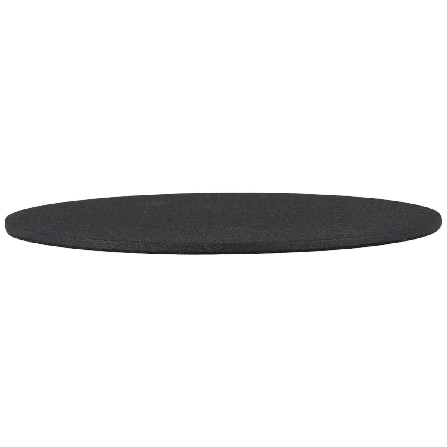 Platte für Stumpenkerze - 10,5x0,2 cm (Schwarz)