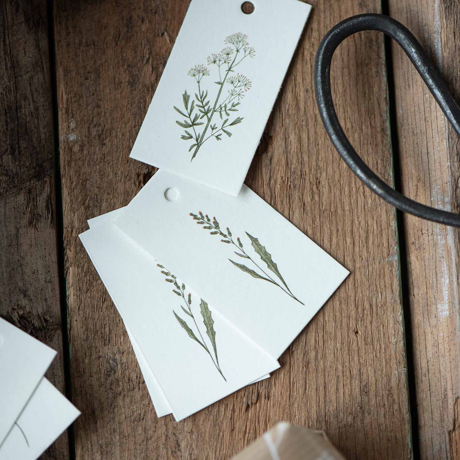 Geschenkanhänger "Blumenmotive" - 6er-Set
