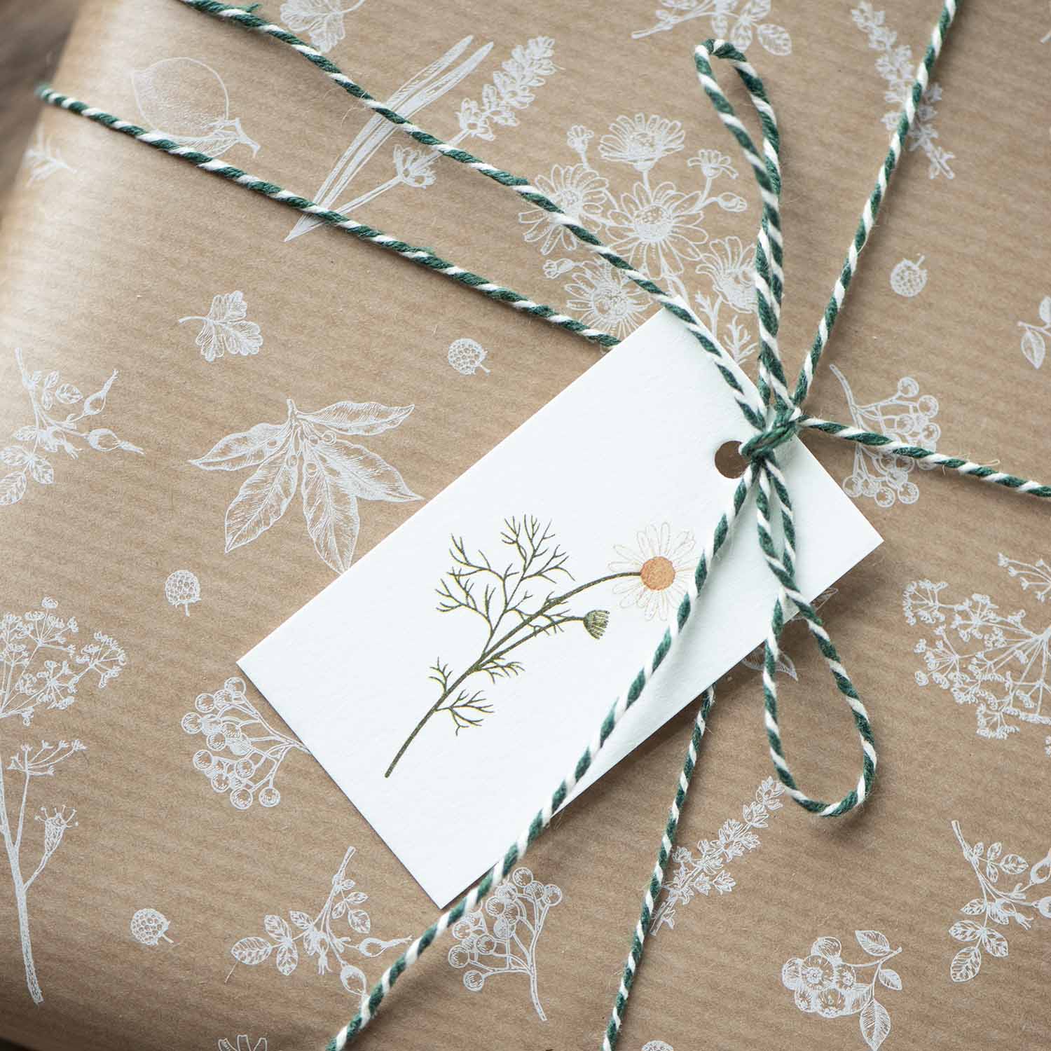 Geschenkanhänger "Blumenmotive" - 6er-Set