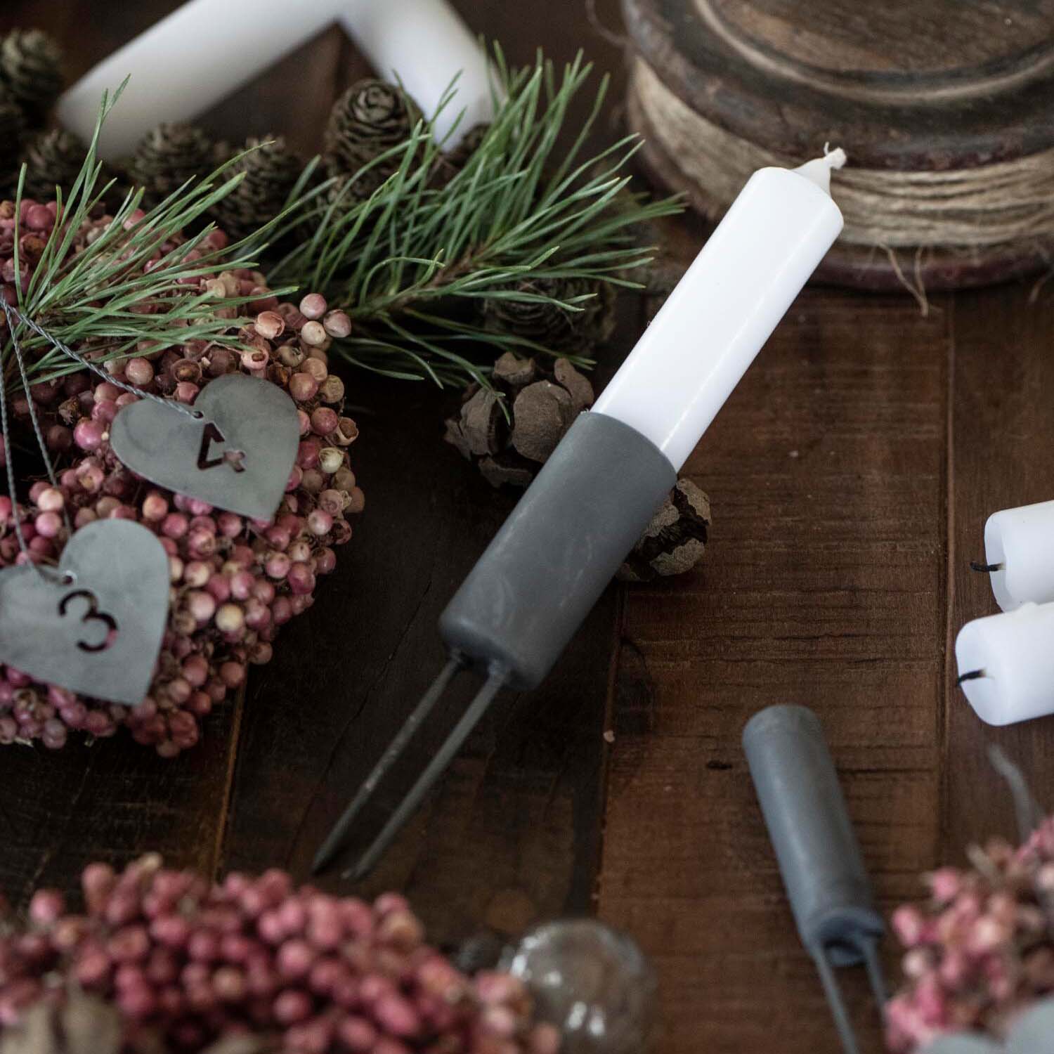 Spieß für ø 2,2 cm Stabkerze (Grau) Ib Laursen