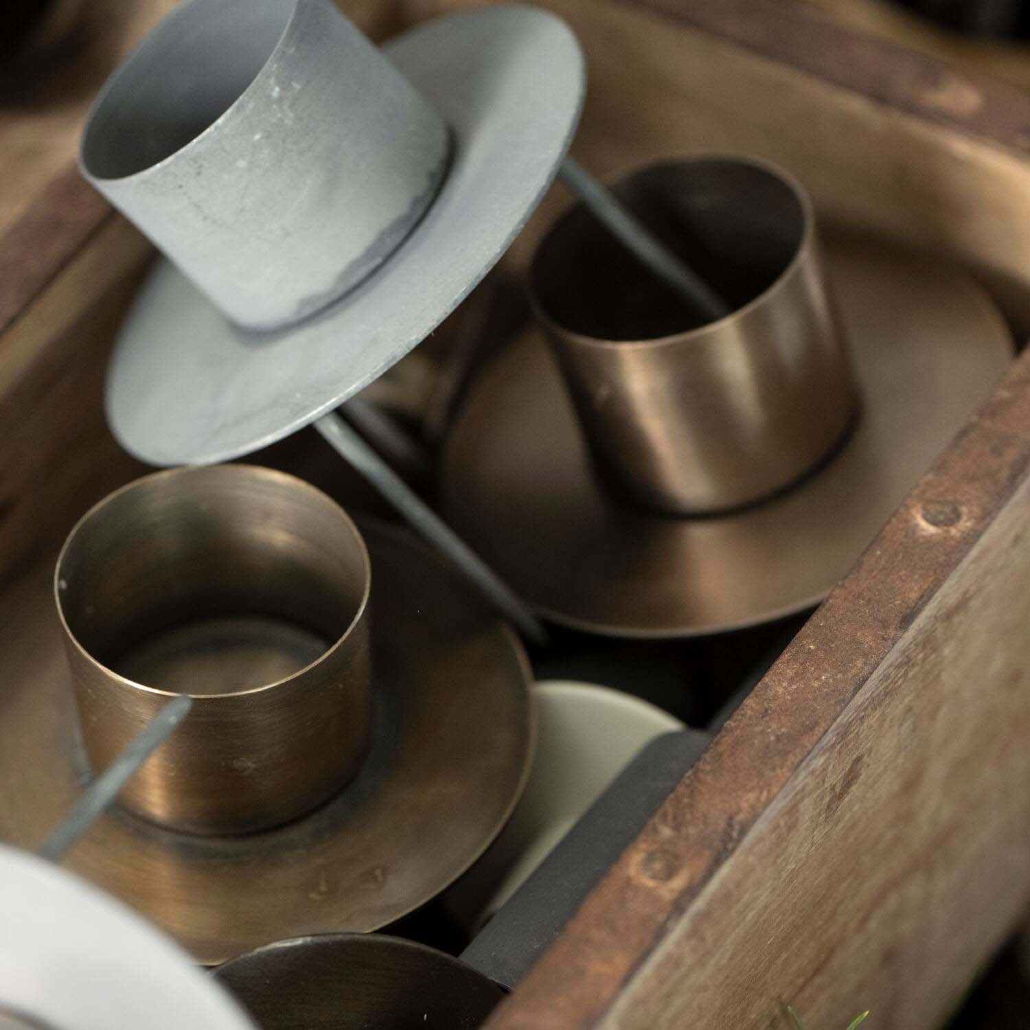 Spieß für ø3,8 cm dicke Kerze (Messing) Ib Laursen