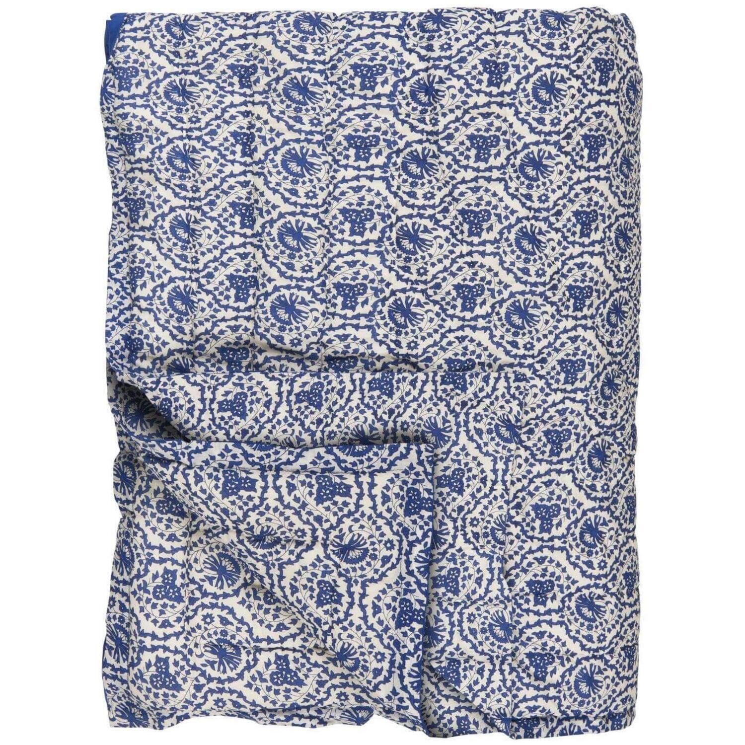 Quilt "Clara" - 170x130 cm (Blau/Weiß) Ib Laursen