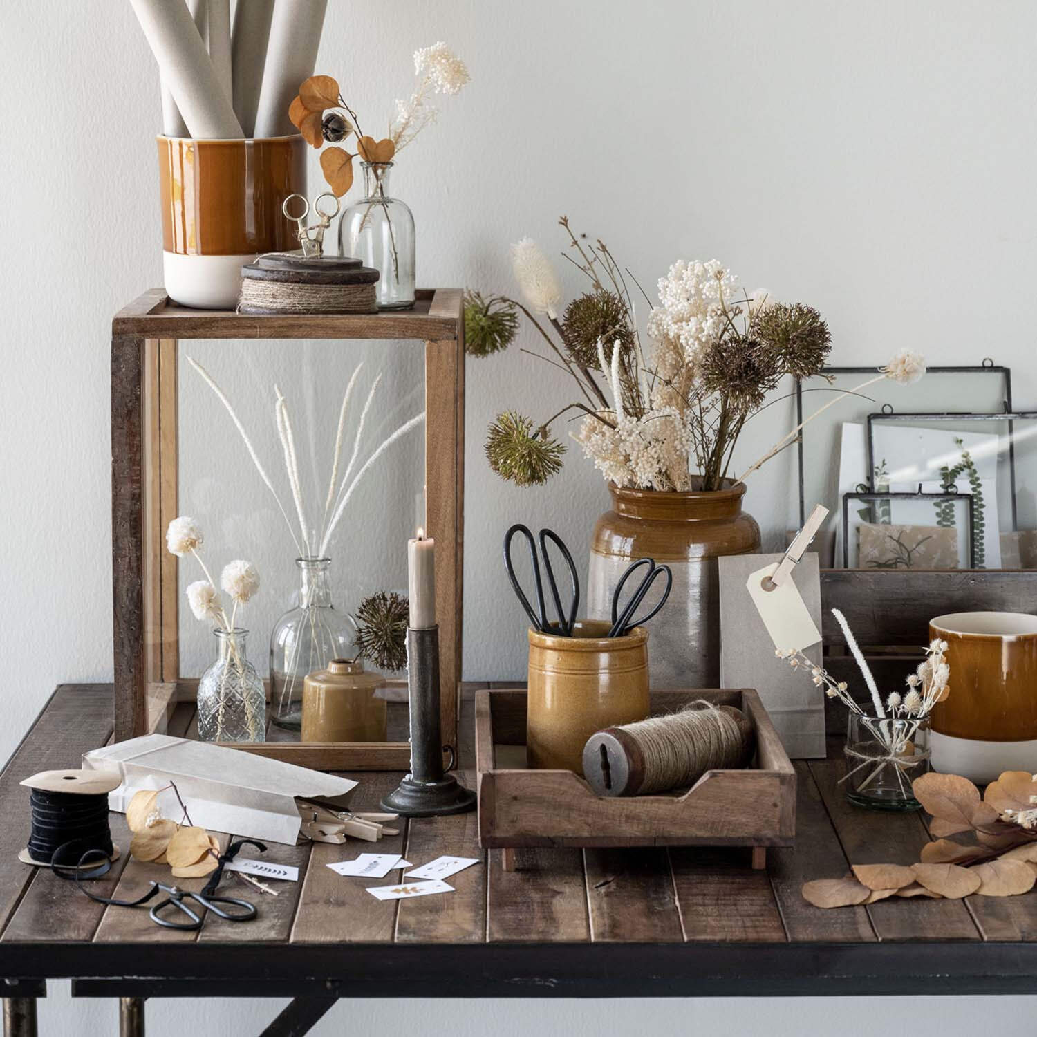 Holz-Aktenhalter stapelbar "Unika" - A4 (Braun)