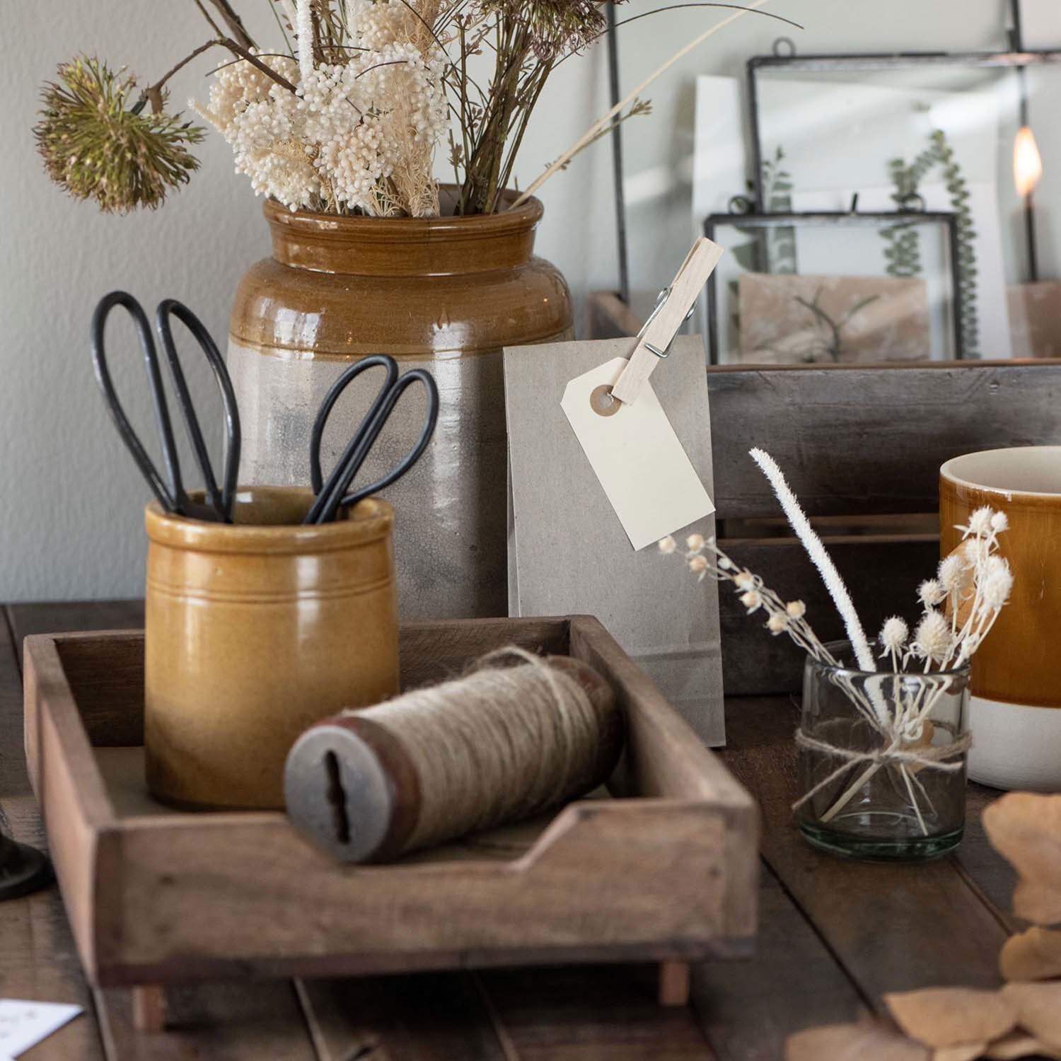 Holz-Aktenhalter stapelbar "Unika" - A4 (Braun)