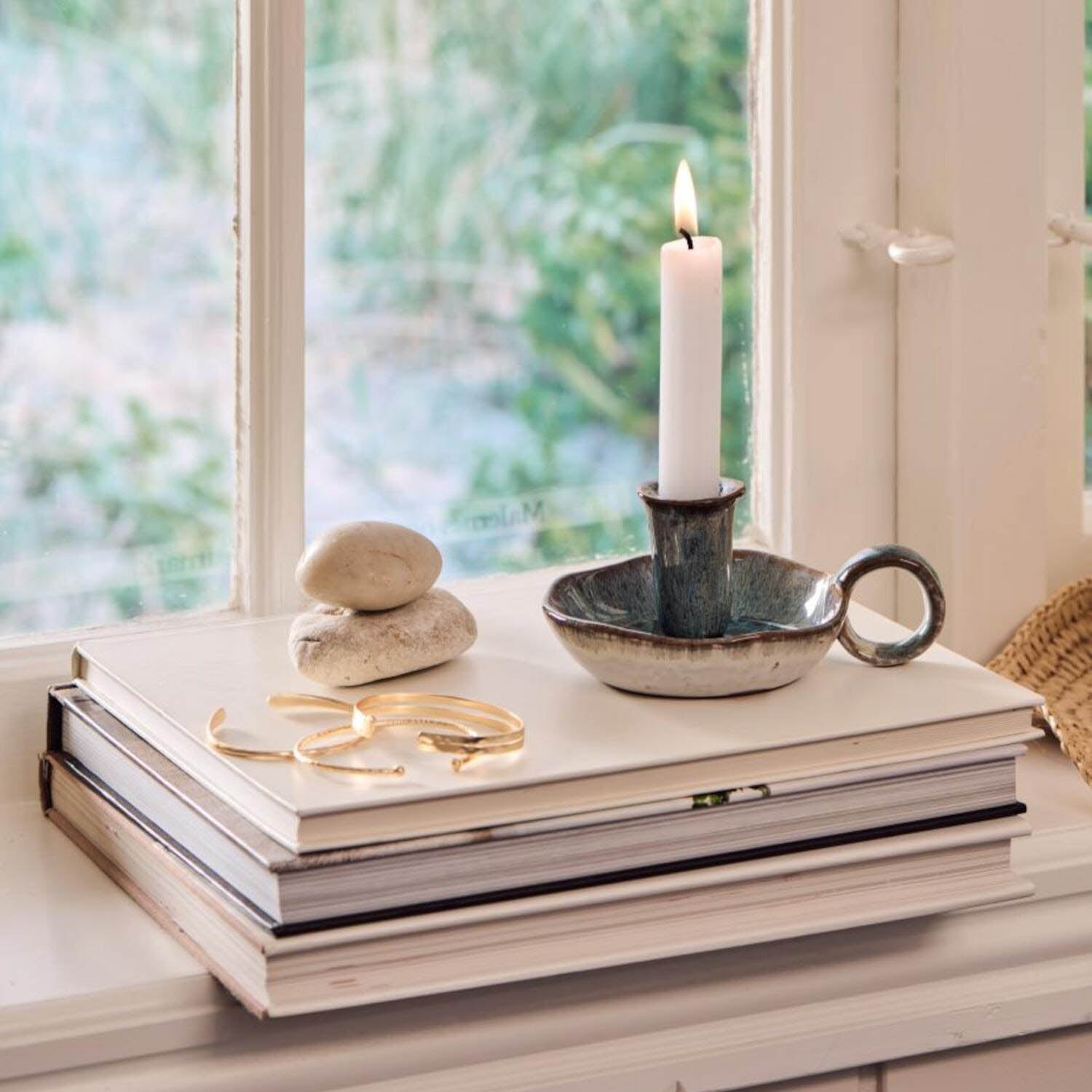 Kerzenhalter - 11x14,5x6,5 cm (Ocean Blue) Ib Laursen