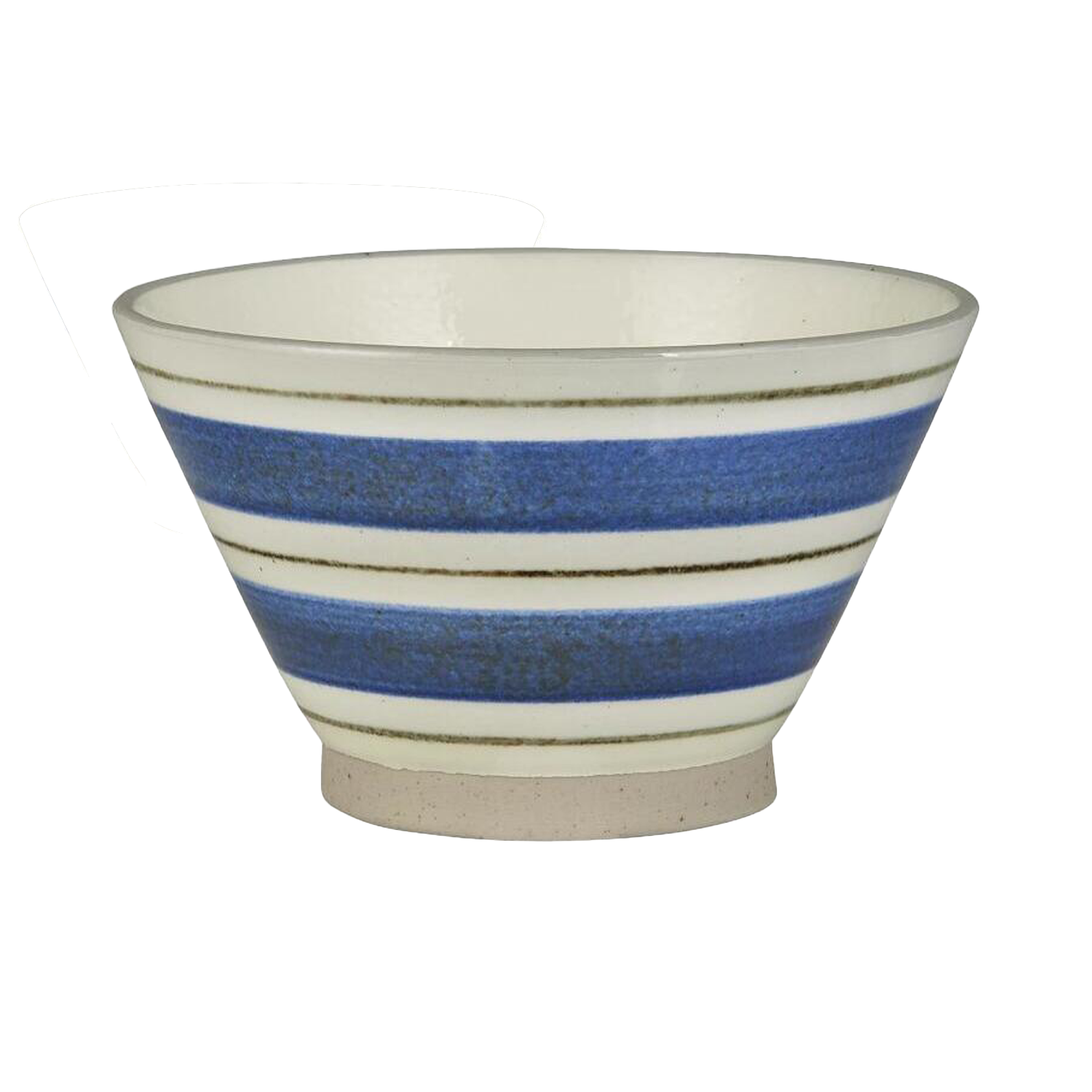 Schale "Nordby - Streifen längs breit - 12x7 cm (Natur/Blau/Grün) Ib Laursen