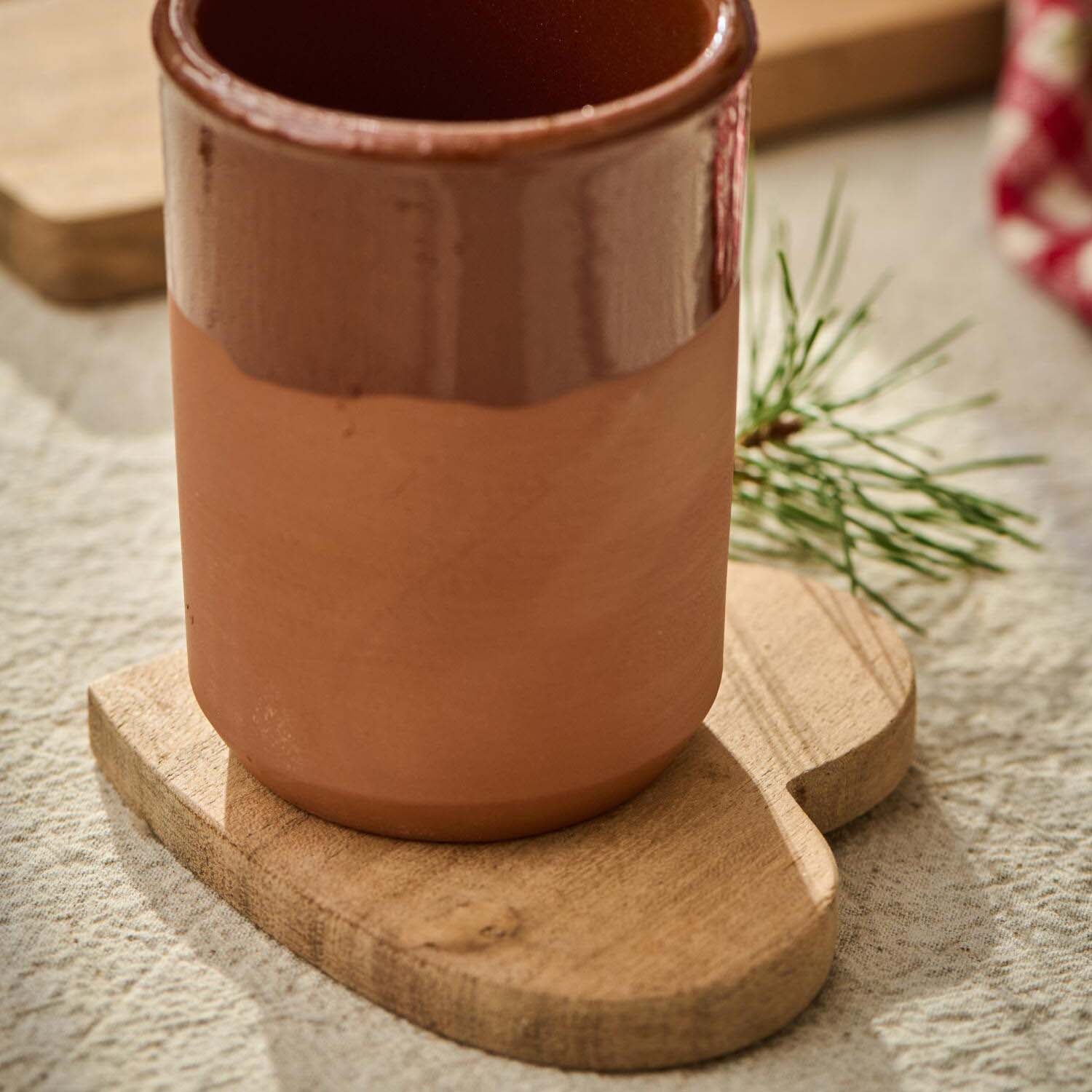 Untersetzer aus Holz im 4er-Set (Natur)