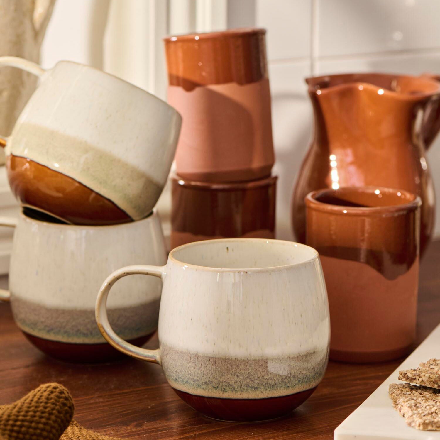 Tasse "Agneta" - 13,5x10,5x9,7 (Braun)
