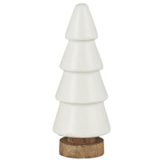 Tannenbaum stehend - 4,5x12,5 cm (Weiß/Braun)