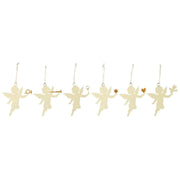 Anhänger Engel "My Nostalgic Christmas" im 6er-Set (Creme)