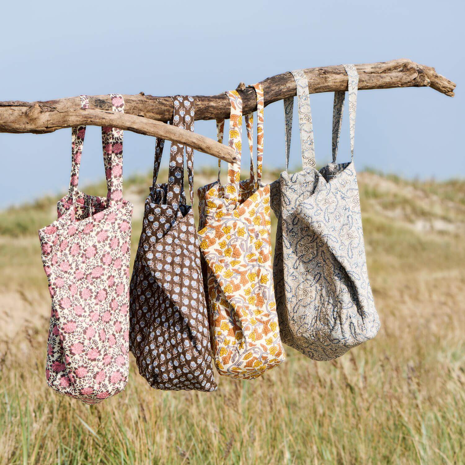 Tasche mit Paisleymuster (Blau/Braun)