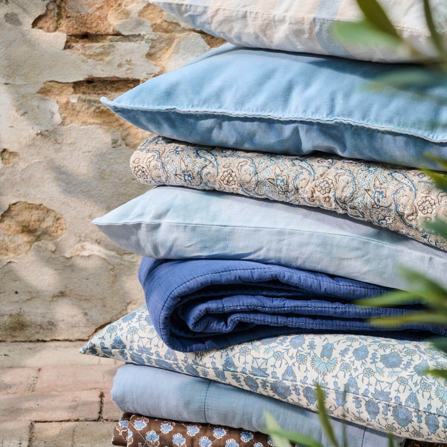 Quilt mit Paisleymuster - 180x130 cm (Blau/Braun)