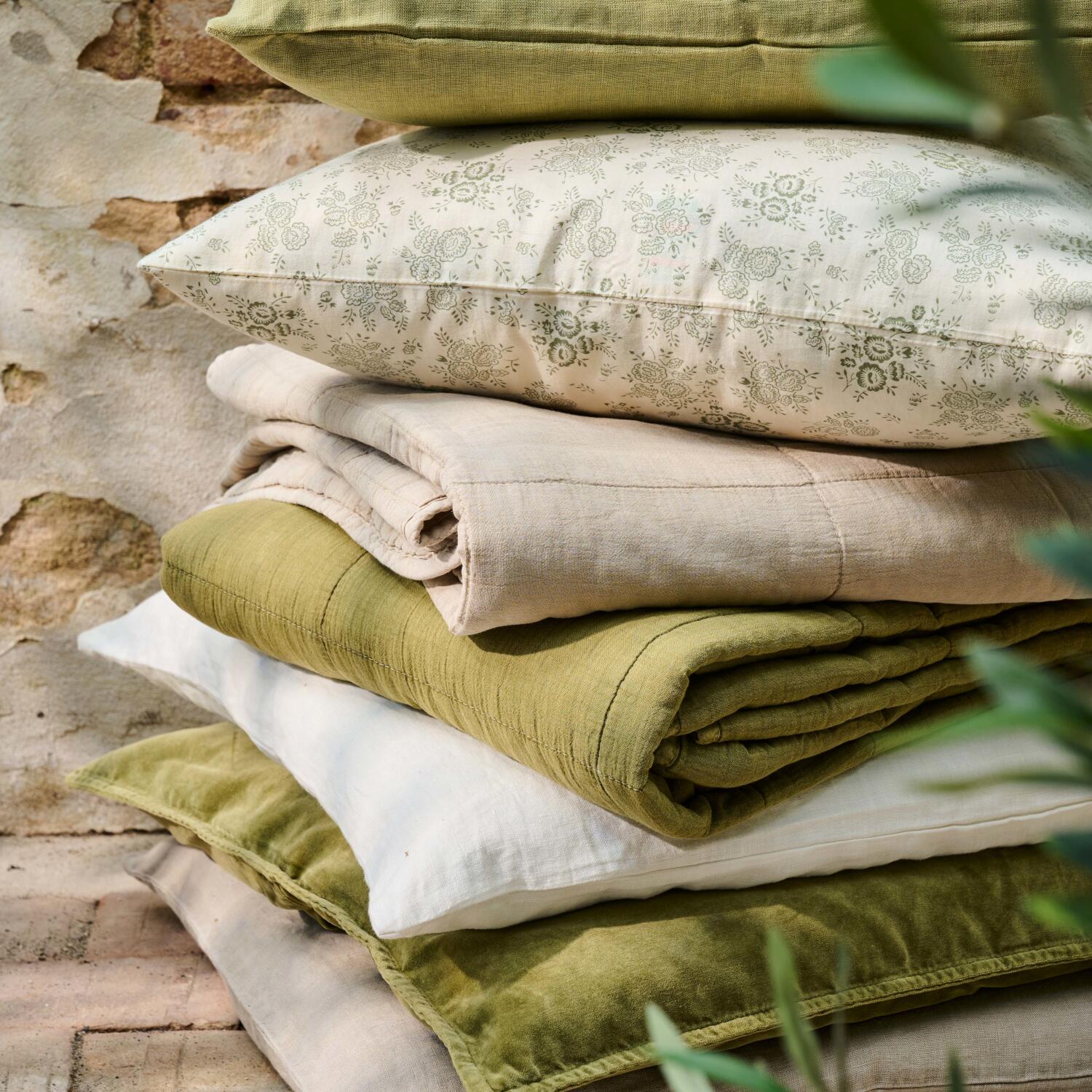 Kissenbezug Velours - 52x52 cm (Herbal Green)