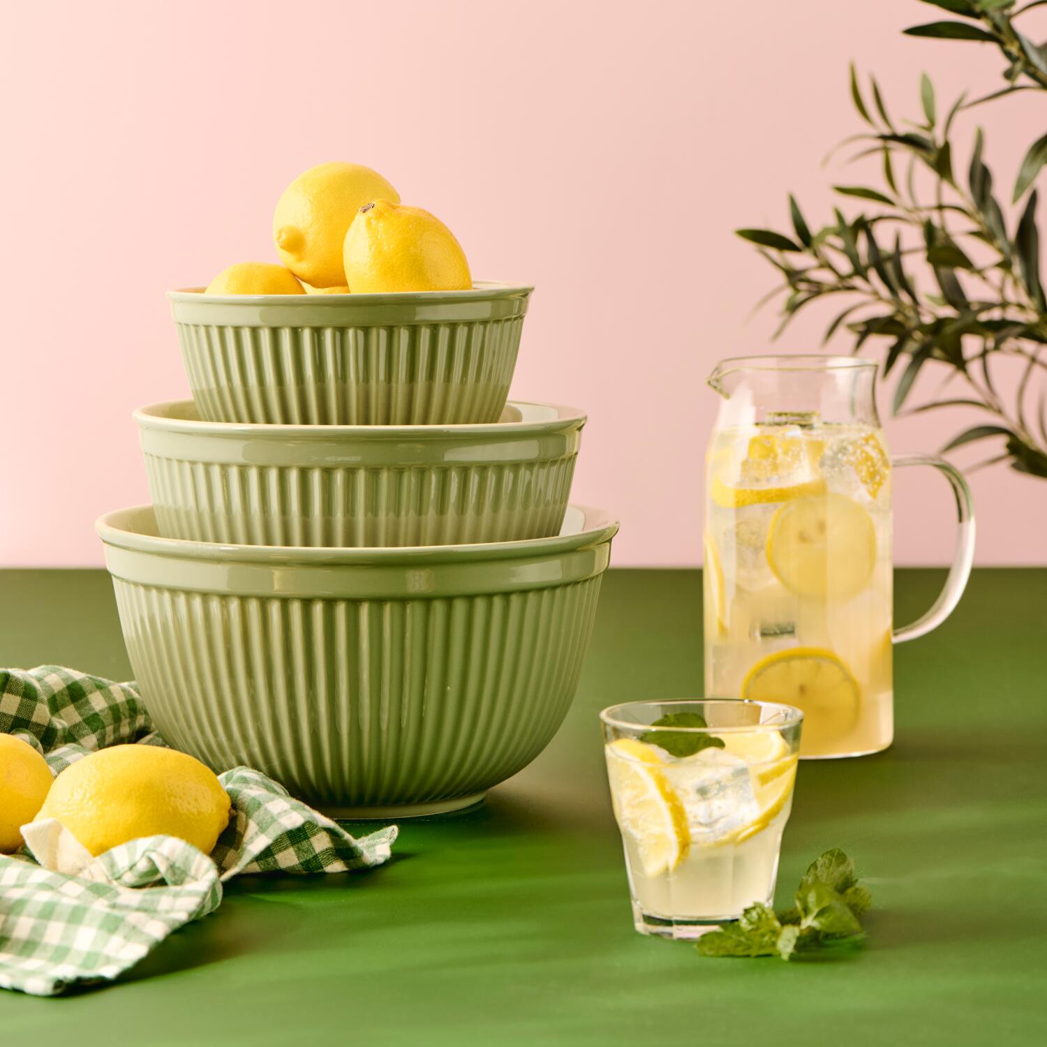 Schalensatz im 3er-Set "Mynte" (Wasabi)
