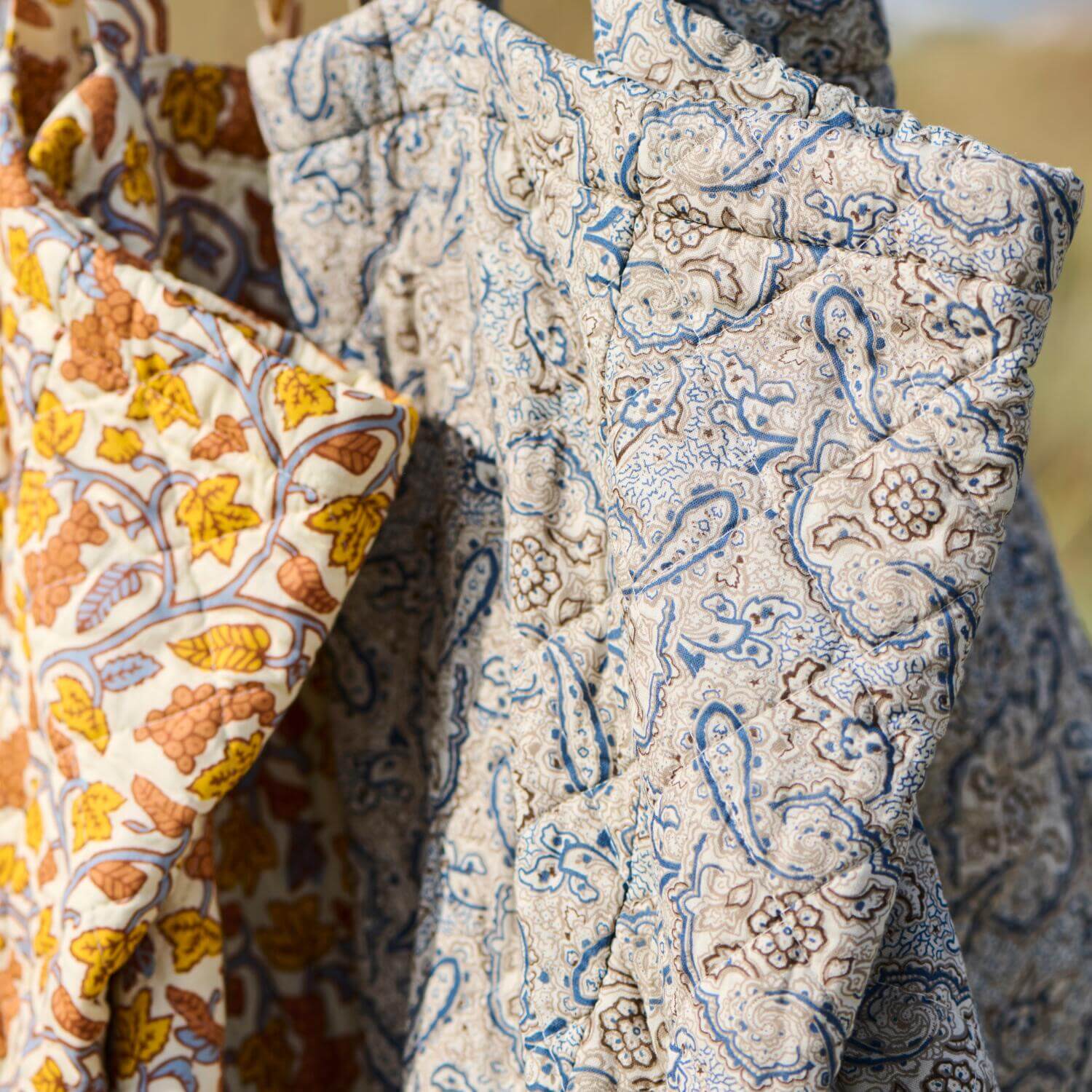 Tasche mit Paisleymuster (Blau/Braun)
