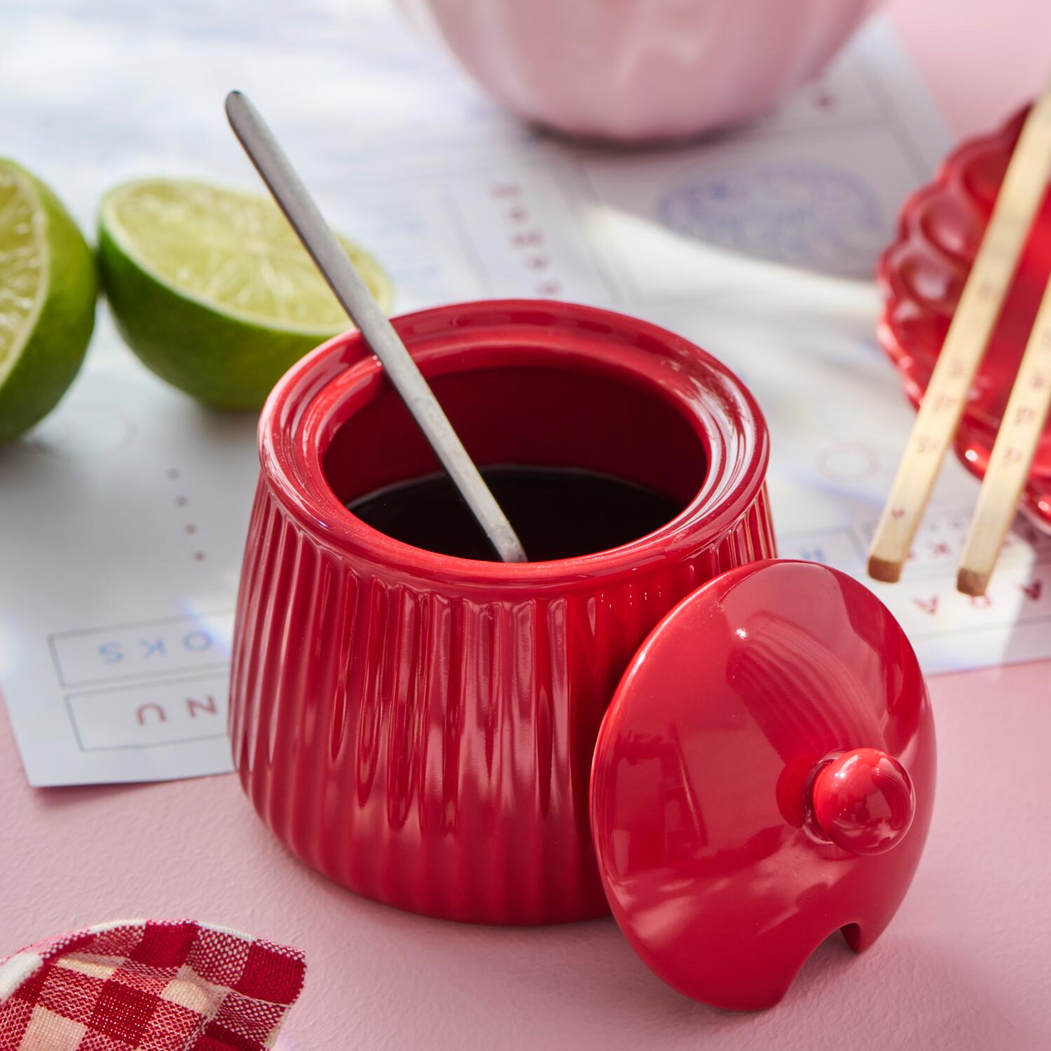Zuckerschale "Mynte" (Strawberry)