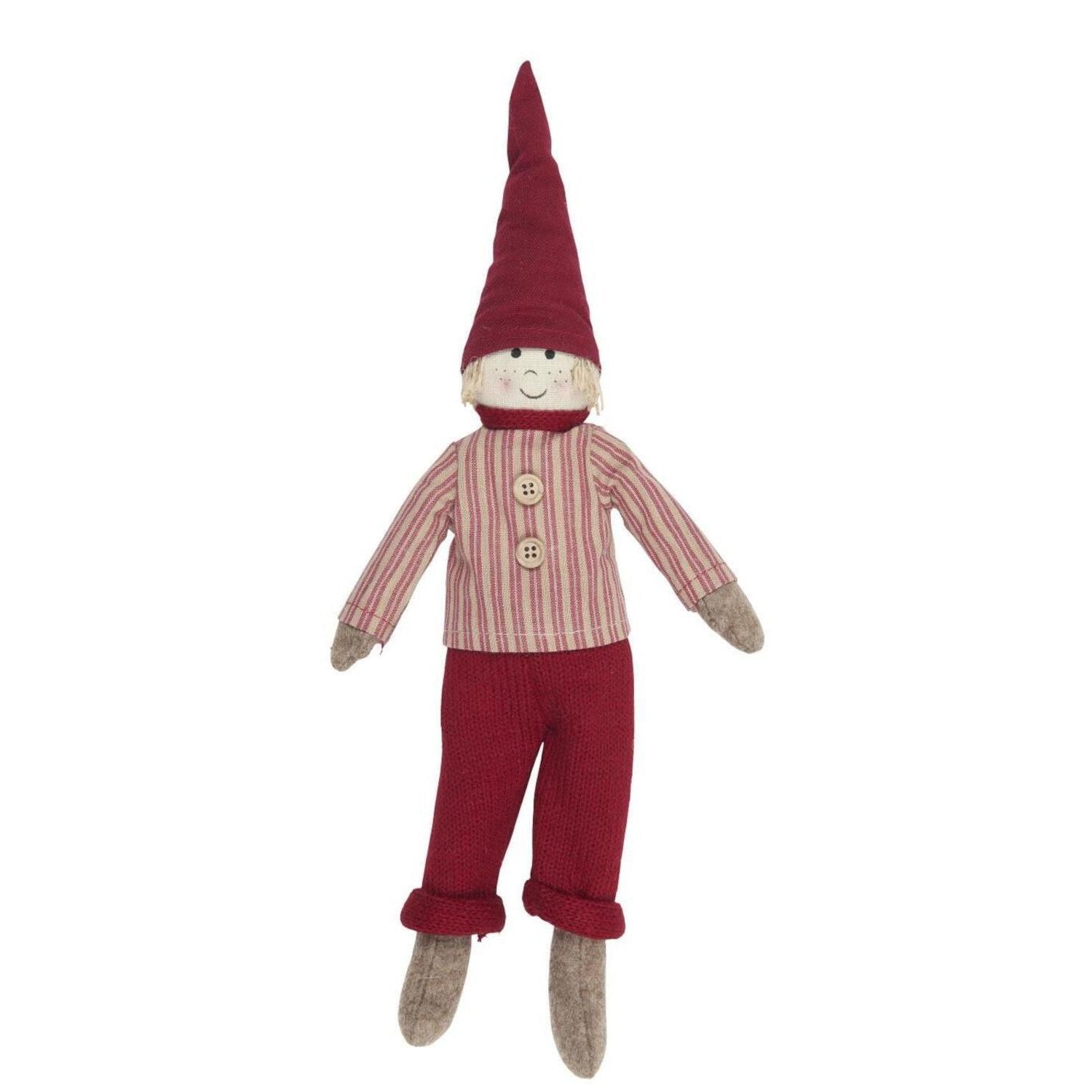 Wichtelmännchen "Ivar" - 10x4x30 cm (Rot/Weiß)