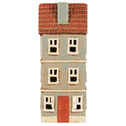 Teelicht-Haus "My Home Town" - 9,5x7x23,2 cm (Rost)