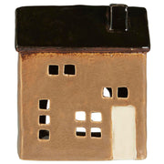 Teelicht-Haus "Brighton" - 11,3x7,5x13,2 cm (Creme)