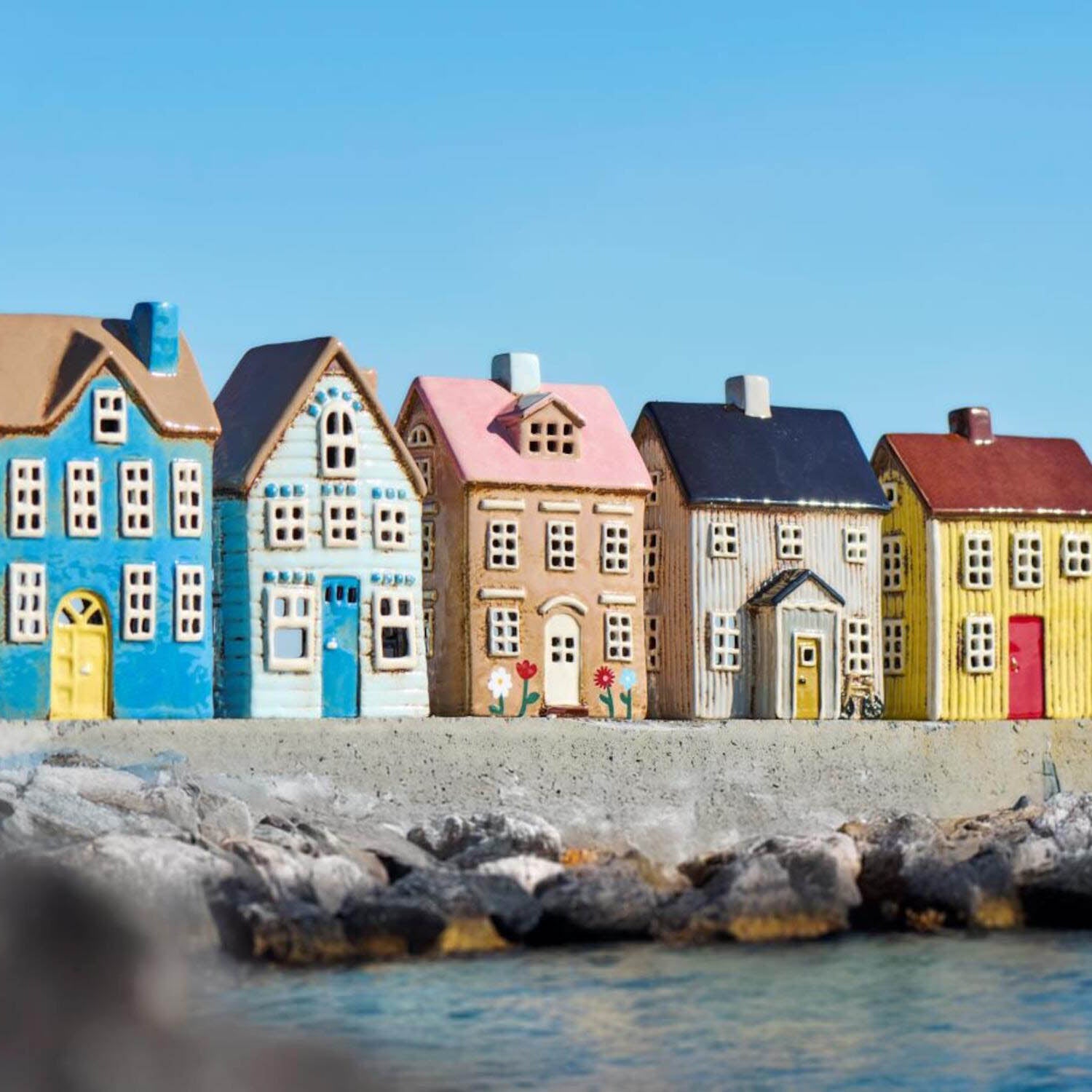 Teelichthaus "Nyhavn" - 11,8x8,7x19 cm (Rosa) Ib Laursen