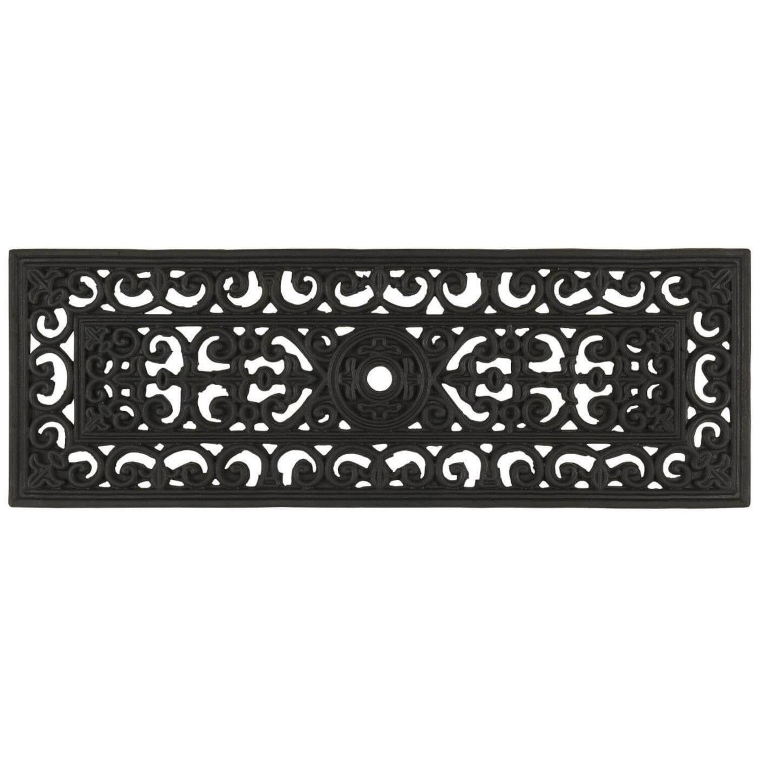 Türmatte aus Gummi - 75x25x0,8 cm (Schwarz)