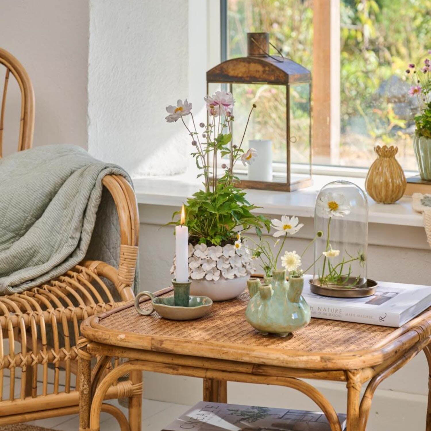 Kerzenhalter - 11x14,5x6,5 cm (Ocean Green) Ib Laursen