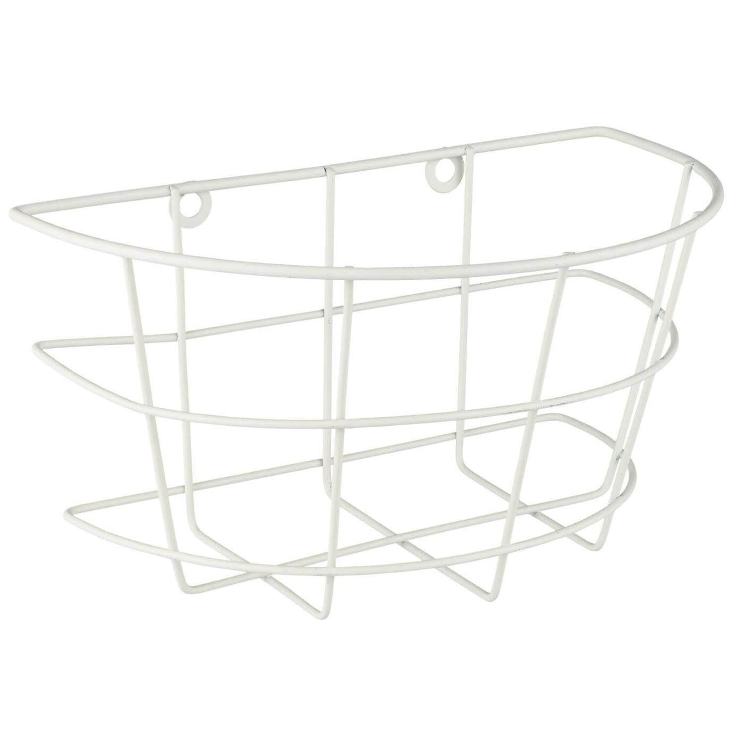 Balkonkorb - 15,5x23x11,5 cm (Weiß)