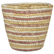 Blumentopf/Korb - 17x15 cm (Creme/Rosa/Gelb)