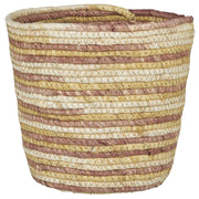 Blumentopf/Korb - 22x20 cm (Creme/Rosa/Gelb)