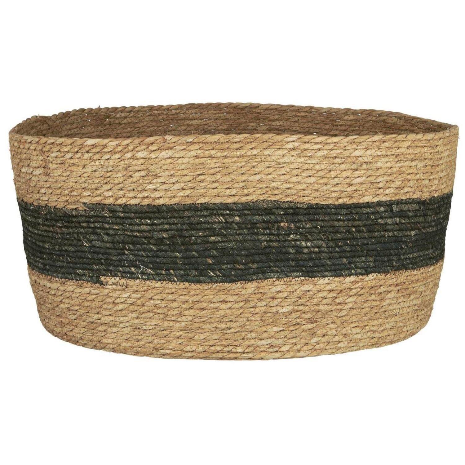 Korb - 60x30 cm (Natur/Schwarz) Ib Laursen