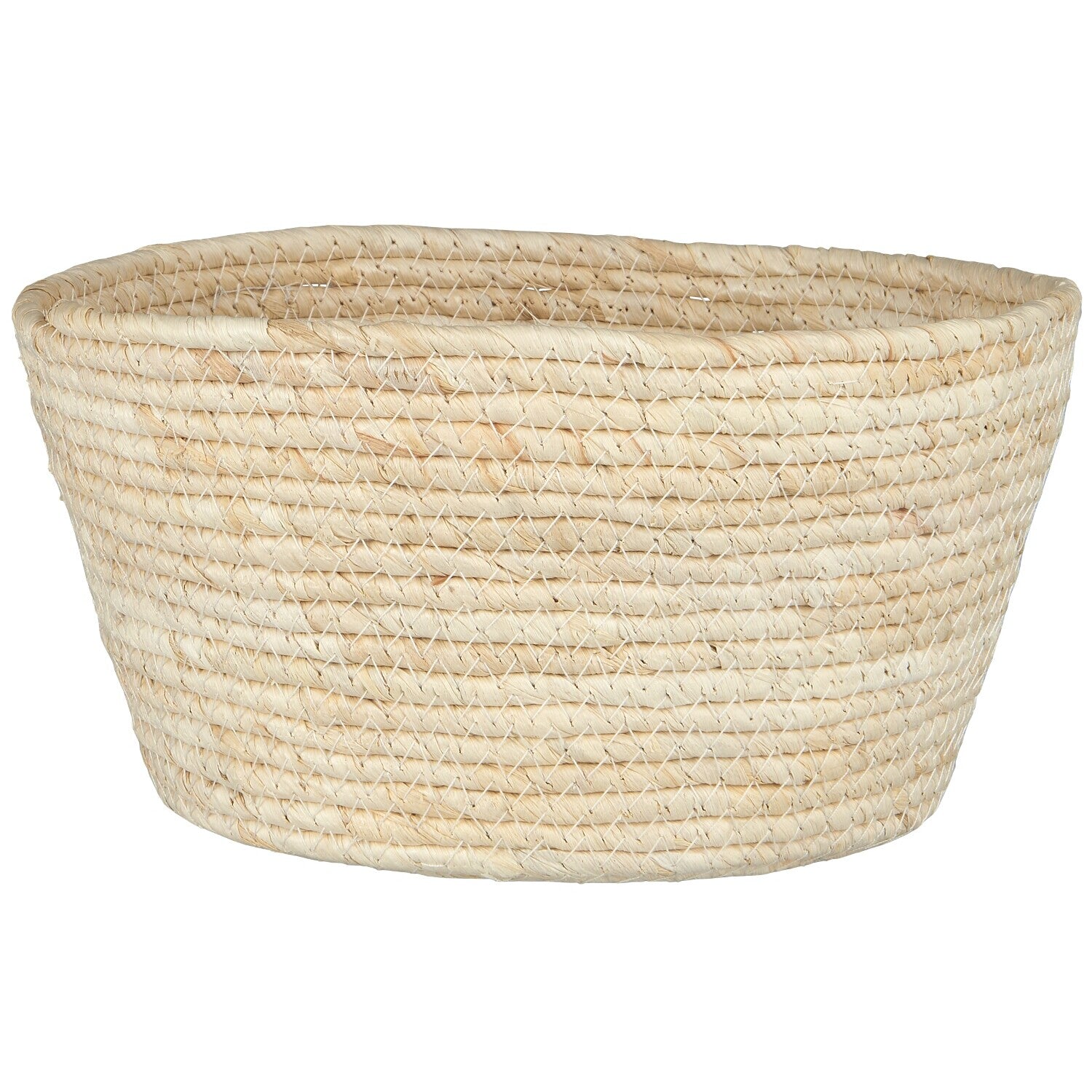 Runder Korb - 26x13 cm (Creme)