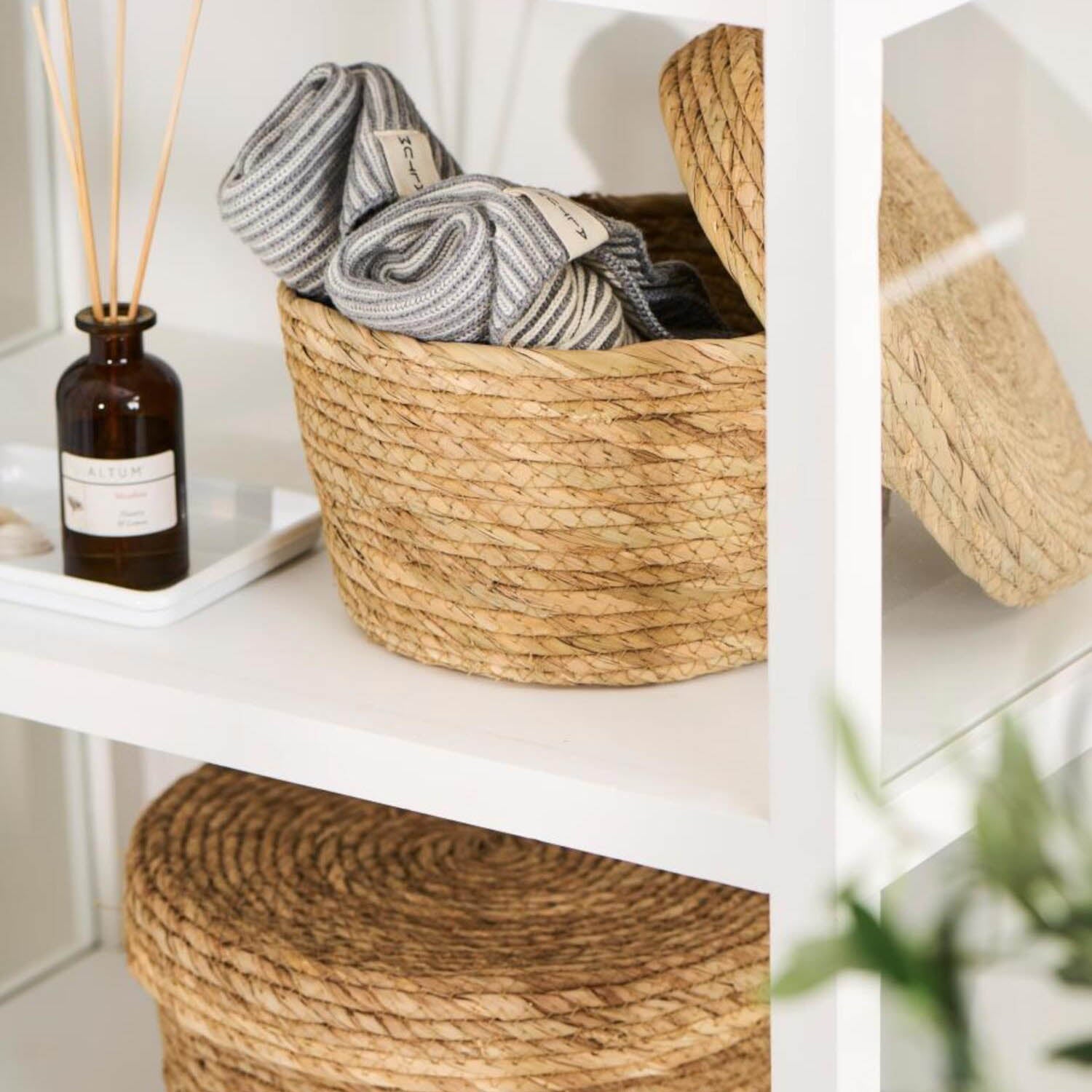 Korb mit Deckel - 24x14 cm (Natur) Ib Laursen