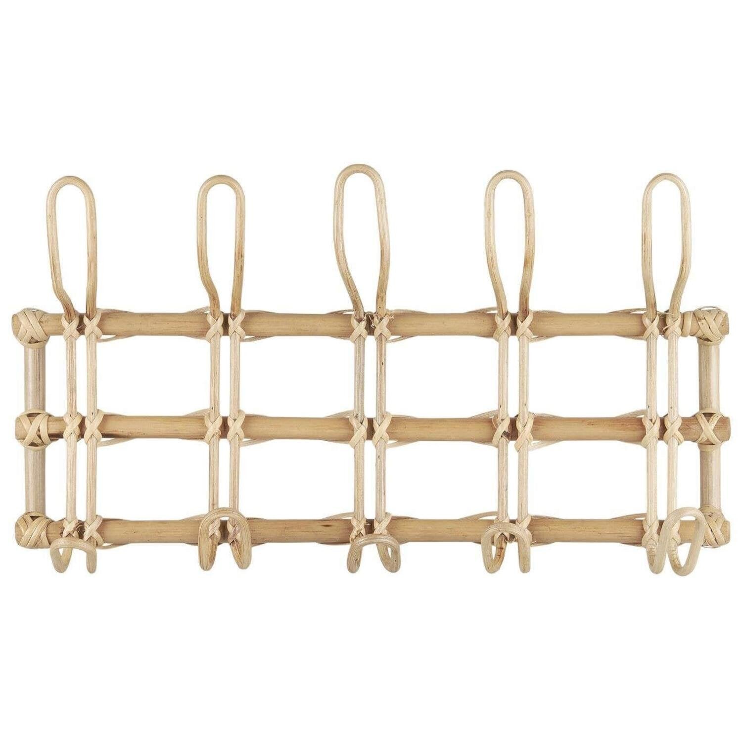 Hakenleiste mit 5 Haken - 45x10x25 cm (Natur) Ib Laursen